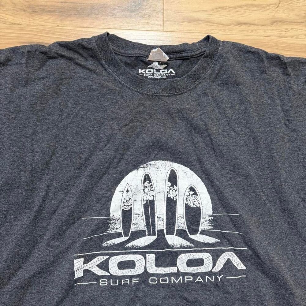 Y2K style Koloa Surf Company black graphic baggy tee size 6XL